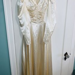 Vintage Satin Wedding Dress