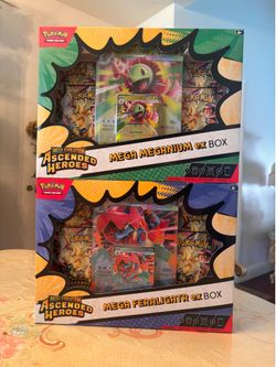 Pokémon TCG: Ascended Heroes Mega Feraligatr & Meganium ex Box