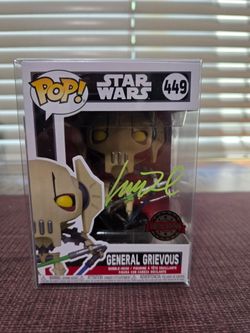 Funko Pop! Star Wars - General Grievous #449 Signed By Matthew Wood + JSA COA