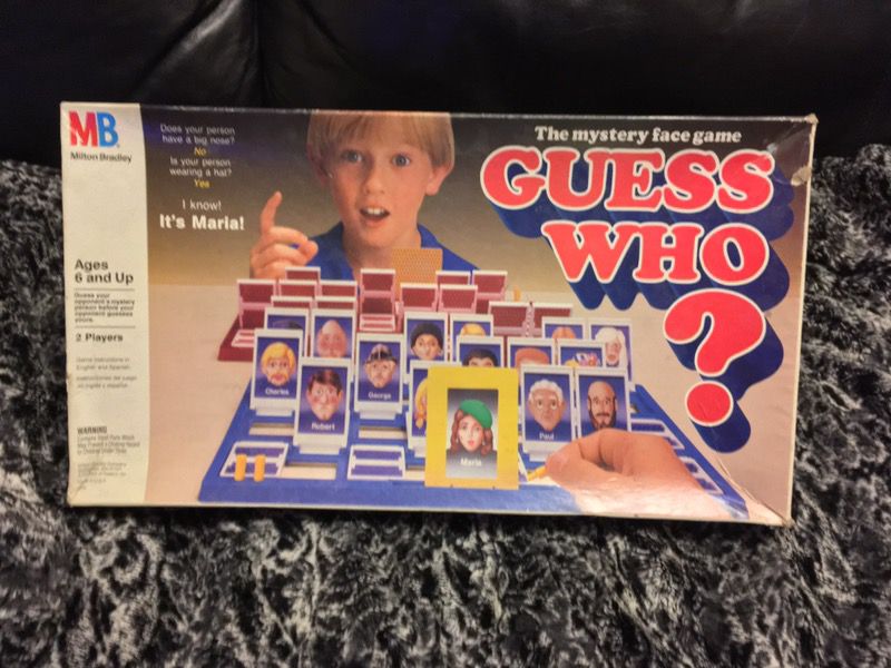 Vintage Guess Who Milton Bradley 1987 Edition 100% Complete Board Game
