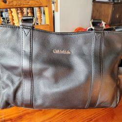 Leather Calvin Klein Shoulder Bag Purse