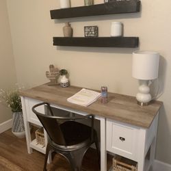 White Farmhouse Desk