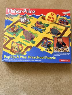 Fisher Price Pop-Up & Play Preschool Puzzle