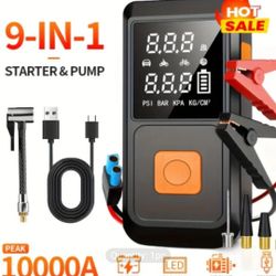 Air Compressor And Starter 9 In 1