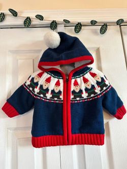 Hanna Andersson Gnome Hood Sweater Jacket
