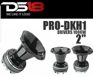 Ds18 2" horn drivers 1000 watts