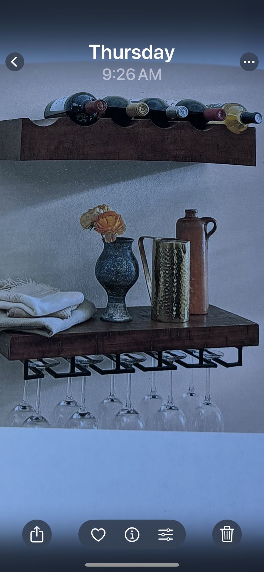 Pottery Barn Wine Rack & Shelving