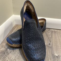 Ugg Navy Textured Slip On Loafer