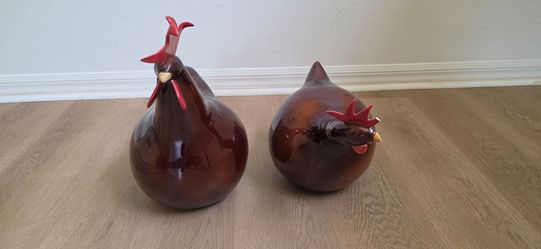 Longchamp whimsical chickens