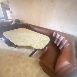Sofa Booth And Table
