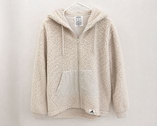 Adidas Sherpa Fleece Hoodie – Size S – Worn Once