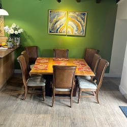 Square Dining Table With 8 Chairs