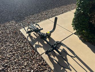 Bike rack fits 2 up to 2 E Bikes skinny to fat tires.