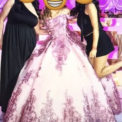 Moda2000 pink quince dress