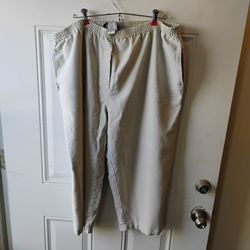Sag Harbor Gray Capris Relaxed Fit Elastic Waistband 