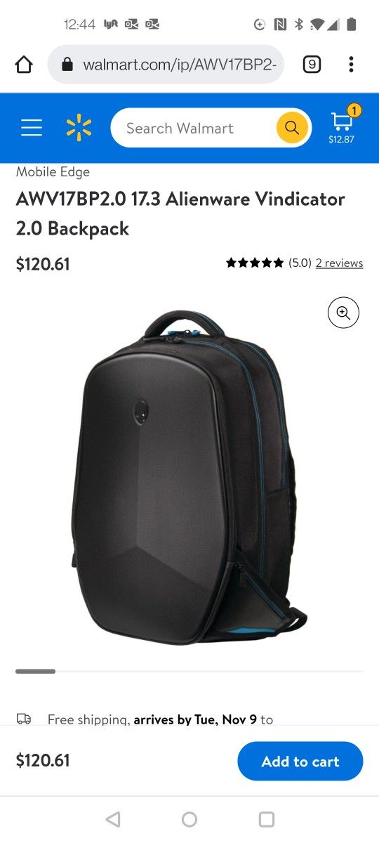 Alienware Vindicator 2.0 Backpack