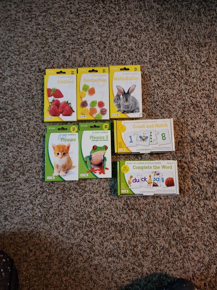 Flash Cards - Ages 4+, 5+, 6+
