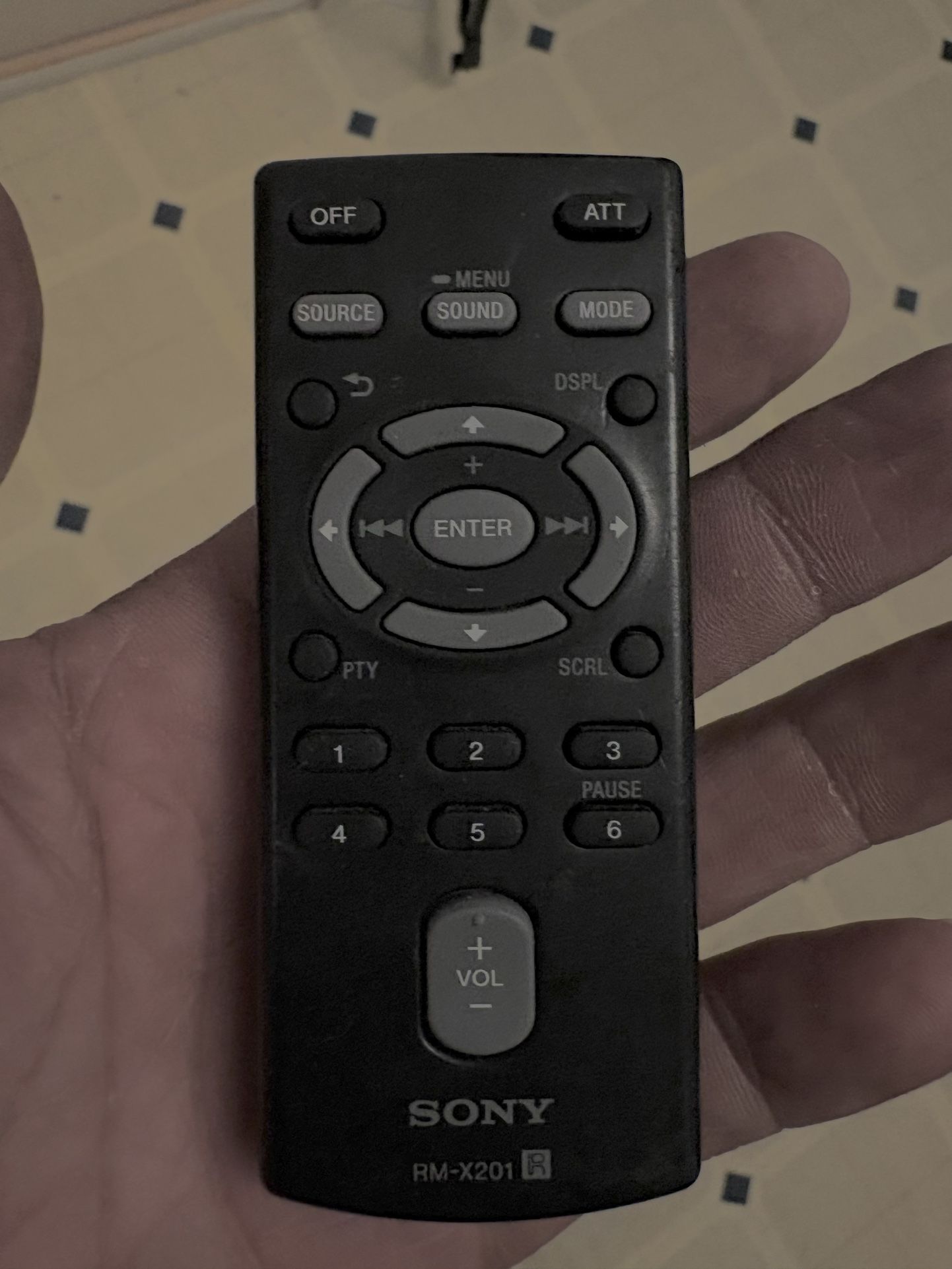Control Remote For Sony Car Stereo