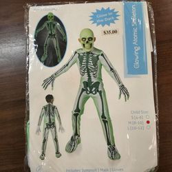Glow in the dark Atomic Skeleton Costume
