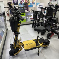 K Cloud K6 Electric Scooter 60MPH! Finance For $50 Down Payment!!