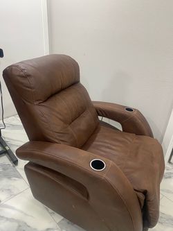 Brown Power Recliner Home Theater Chair