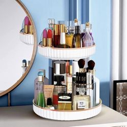 Two Tier Rotating Make Up Organizer
