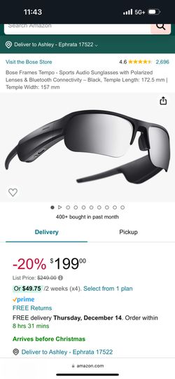 Bose Bluetooth Headphone Sunglasses