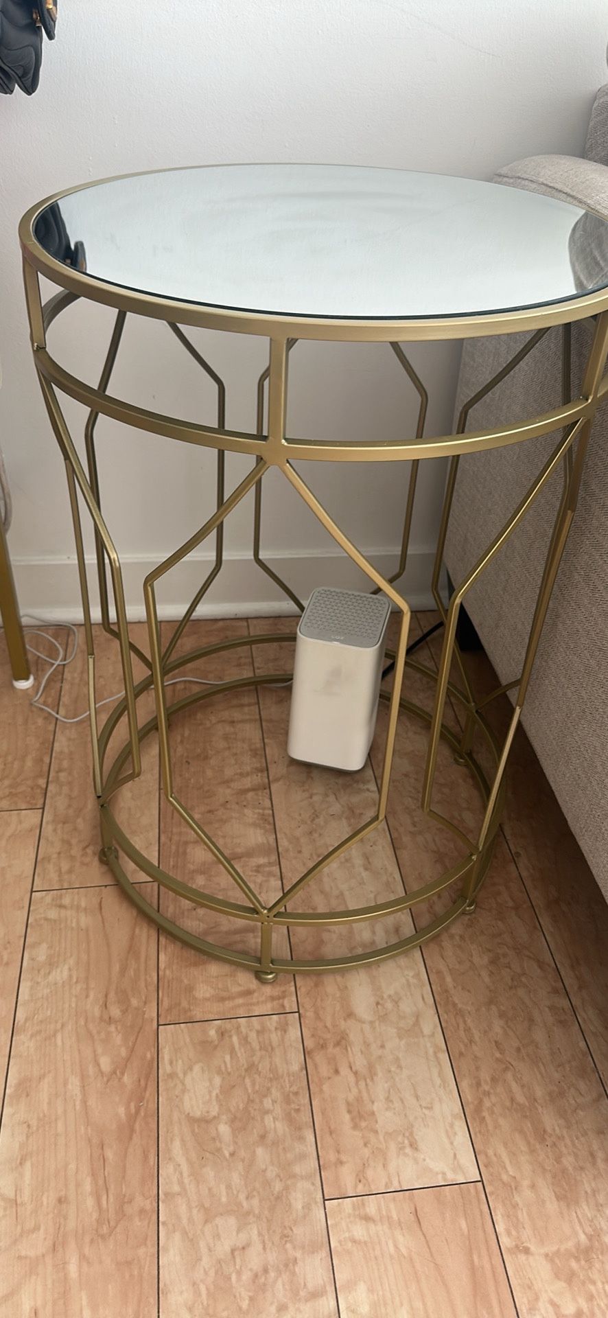 Gold Side Table 