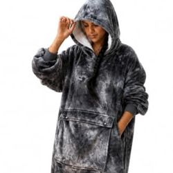 Wearable Blanket Hoodie, Oversized Sherpa – 10 Colors, New