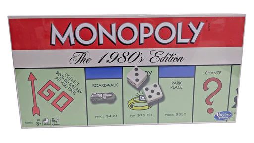 Monopoly Board Game — The 1980’s Edition