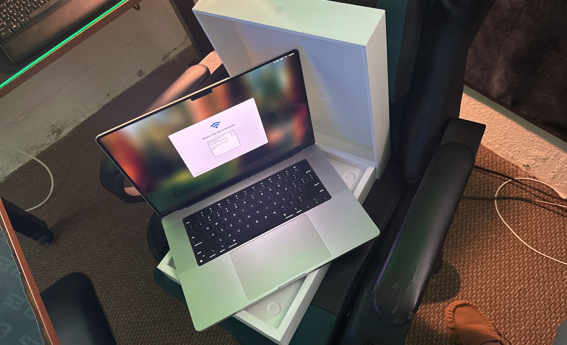 New Silver MacBook Pro 16inch Screen