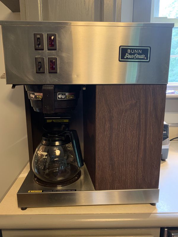 Bunn Pour-O-Matic VPR 12 Cup commercial coffee maker stainless steel