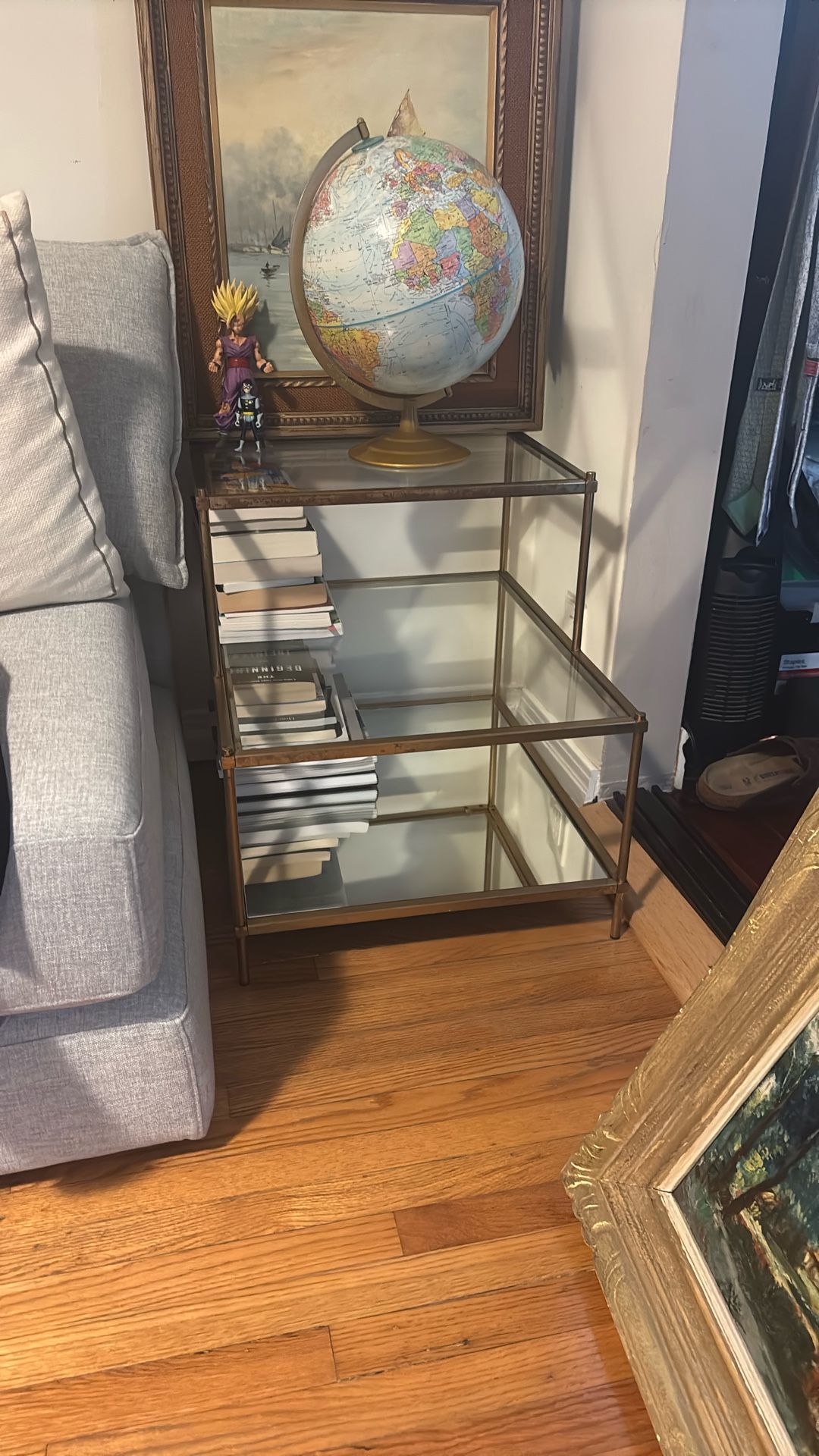 Mirrored Designer Side Table