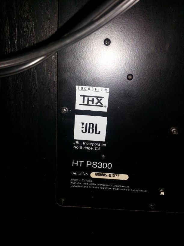 Jbl ht ps300 thx sub woofer in a demon ave 3805 7.1 for Glendale, - OfferUp