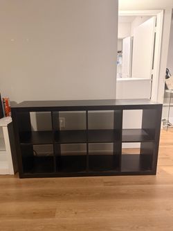 4x4 square Shelf DARK BROWN