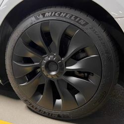 Tesla Model 3 Wheel Cover Hubcap 18 Inch Matte Black
