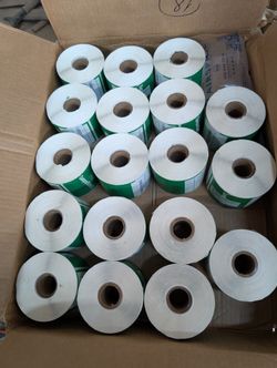 Choice TamperSafe 6" x 2 1/2" Customizable Green Paper Tamper-Evident Label - 250/Roll