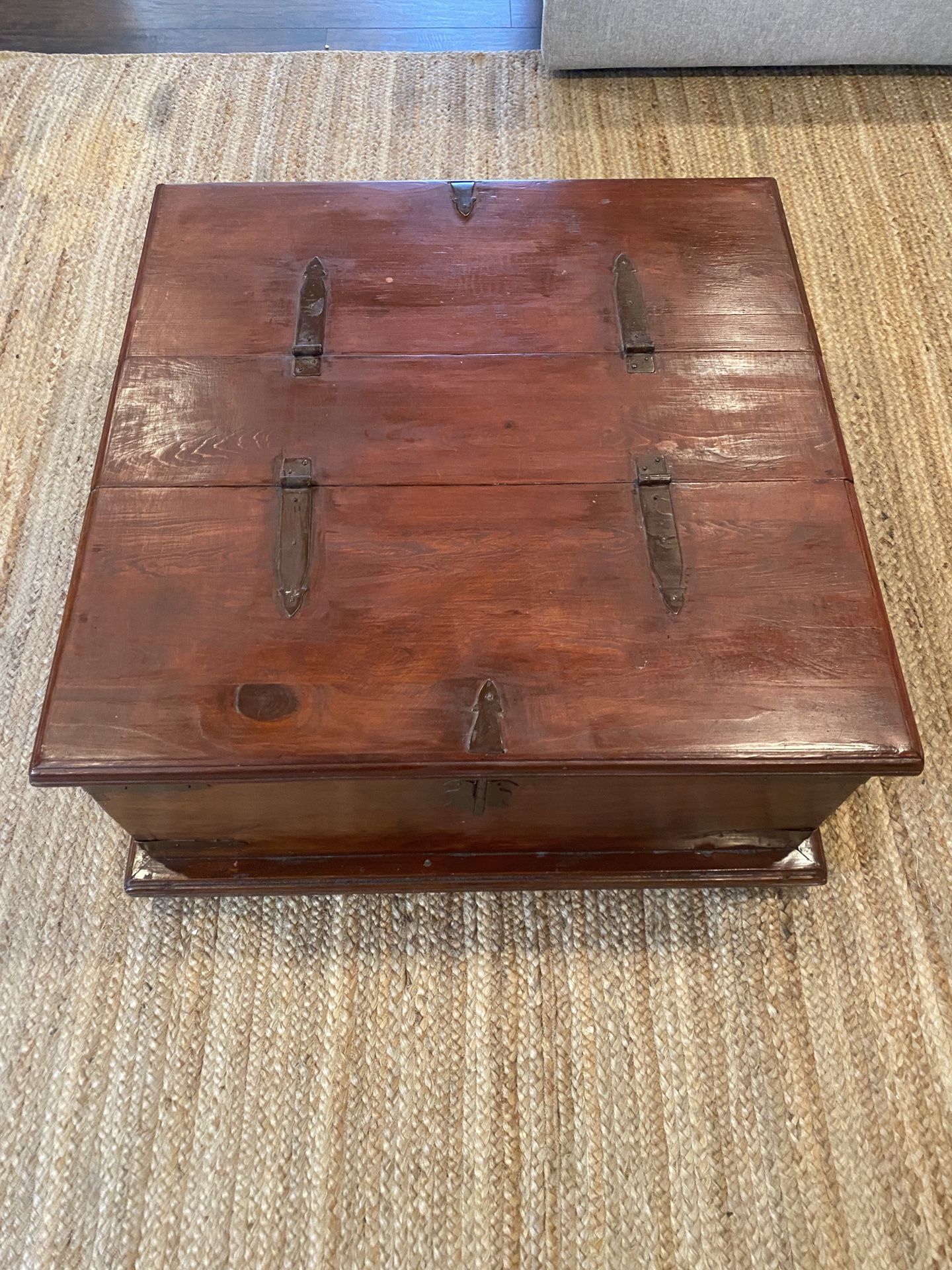 Wooden Ottoman + Storage