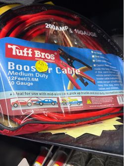 Tuff Bros Booster Cables - 12ft / 10 Gauge / 200AMP (Brand New in Case)