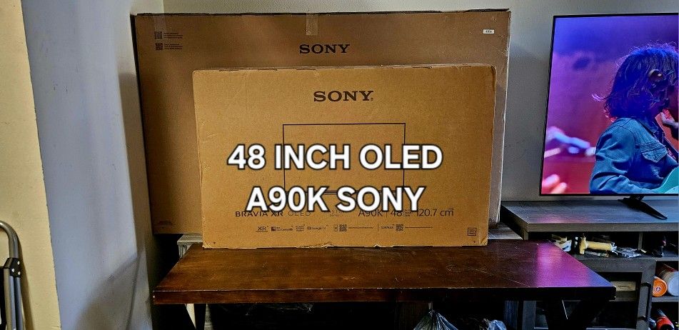 48 Inch OLED Sony A90K Smart TV 4K UHD with 120 Hz refresh rate. Brand new in the box