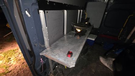 Cargo van folding shelf  / table