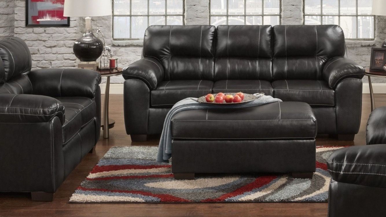 Austin black Sofa and loveseat!