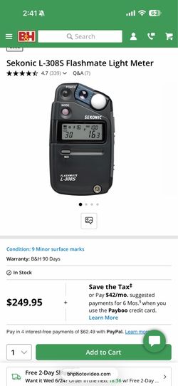 Sekonic L-308s light meter