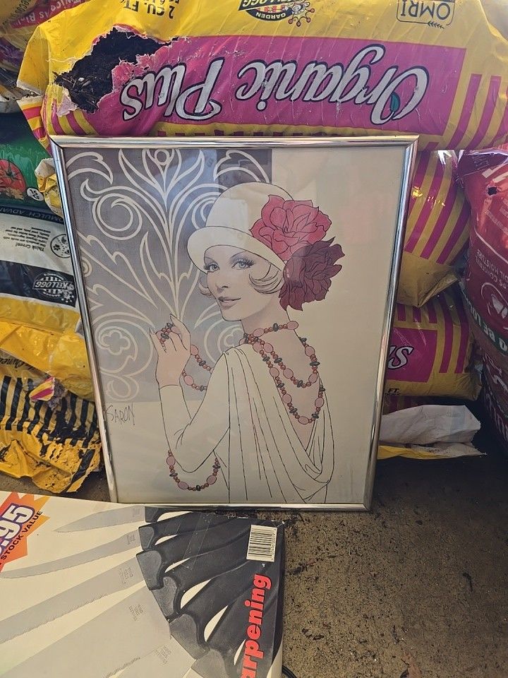 Old School Pastel Painting Remake Into Poster