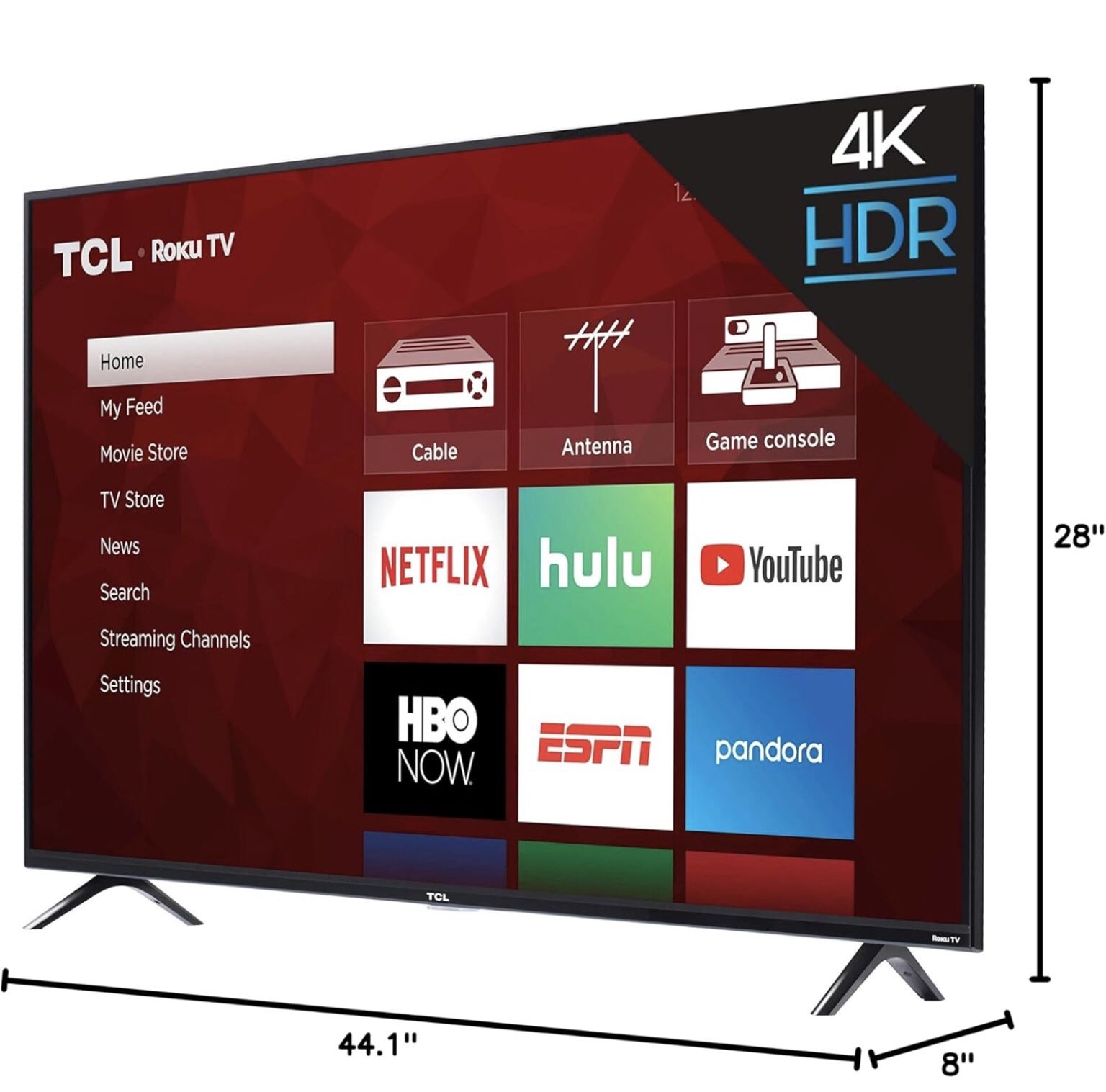 TCL 50S425 50 Inch 4K Smart LED Roku TV (2019)