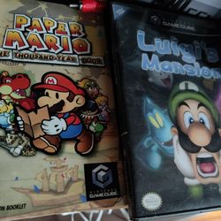 Luigi's Mansion, Paper Mario Thousand Year Door 