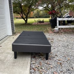 Upholstered Foundation Twin Bed Frame