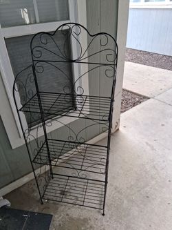 Metal folding rack