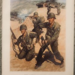 Vintage The American Soldier 1950 Photo Print-Good For Framing Approx 9x13” VGC