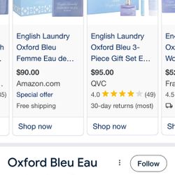 English laundry, Oxford, blue perfume